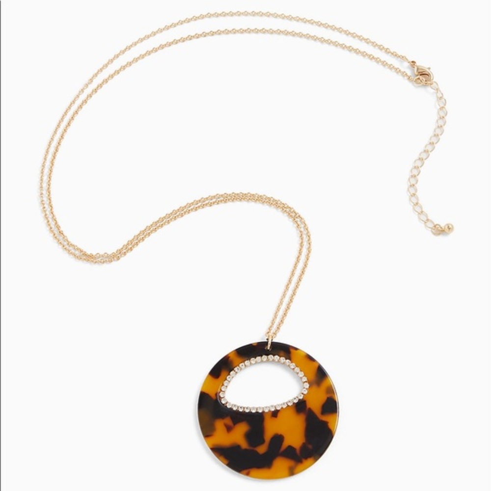 NWT Torrid tortoiseshell rhinestone statement necklace plus size fashion